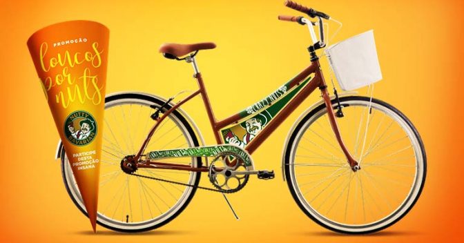 Nutty Bavarian vai dar bicicletas e cones gigantes de nuts